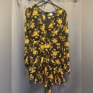 Fall floral dress